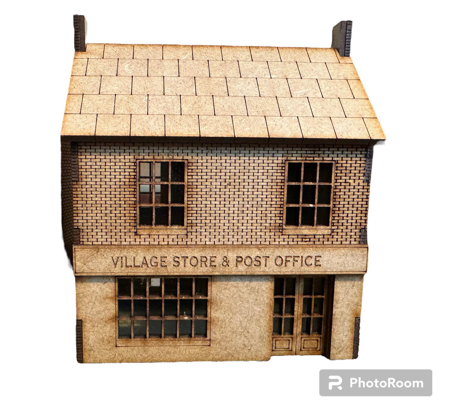 'OO' Gauge Georgian Village store & Post office laser cut kit. Model Railway.